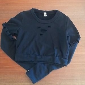 Cropped ALO warrior  sweatshirt